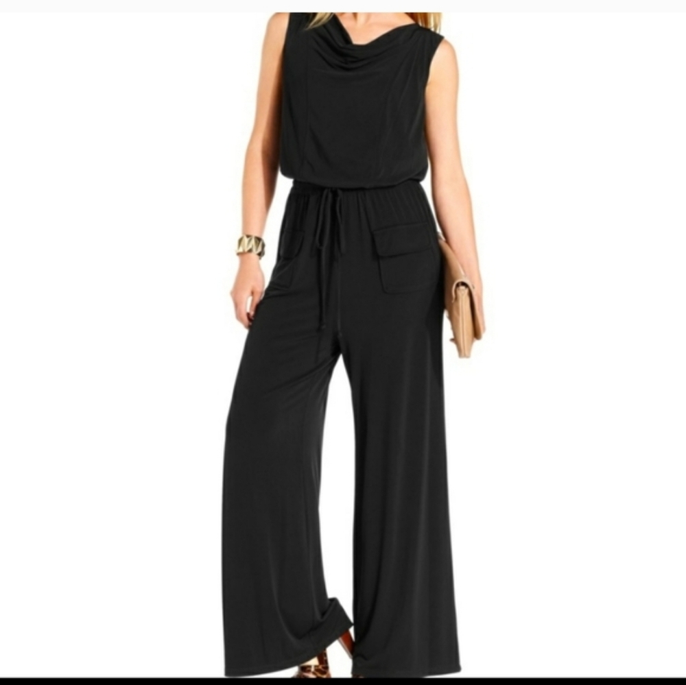 Black Wide-Leg Jumpsuit